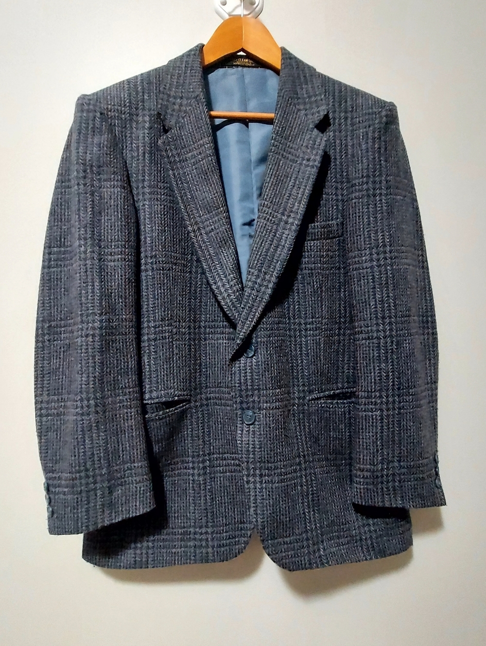 Farah Men's Tweed Wool Multicolor Fully Lined Tweed Blazer Size 42R